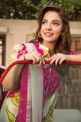 3-PC Unsititched Embroidered Lawn By Mbasics | MB-CUS25-902B